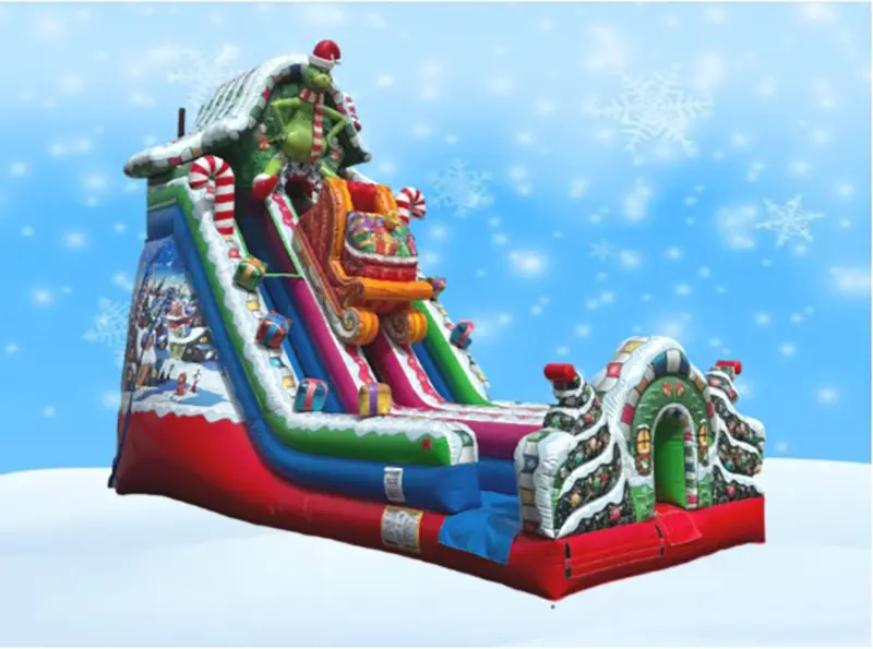 27' Holiday Double Lane Slide Image