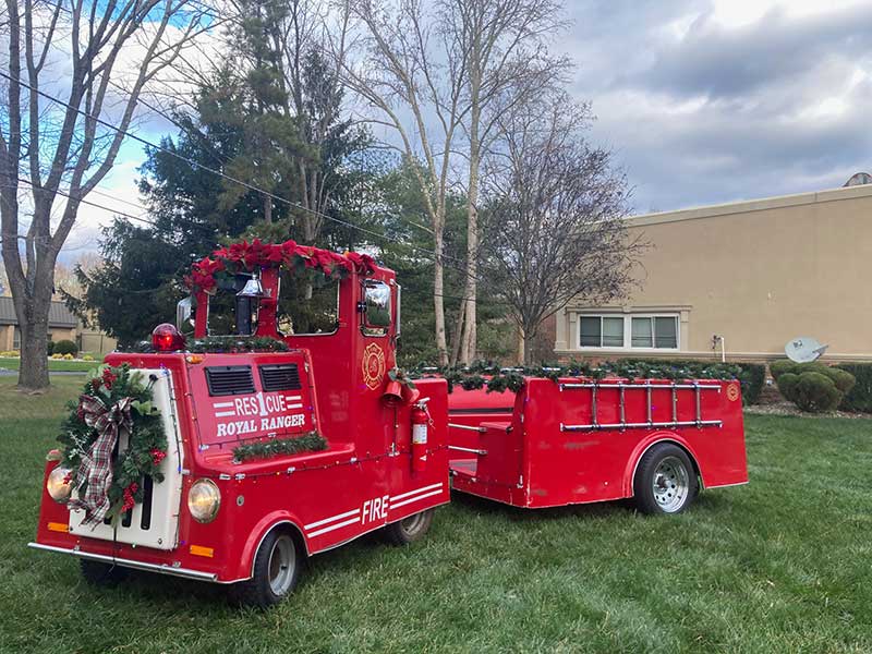 Holiday Fire Truck  Image