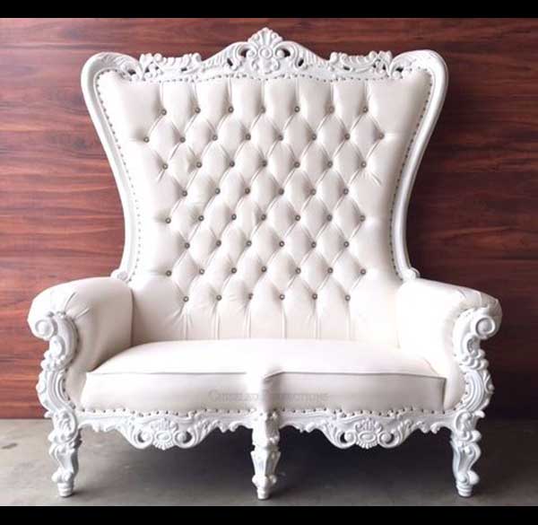 Party Perfect Rentals - Royal Throne Loveseat
